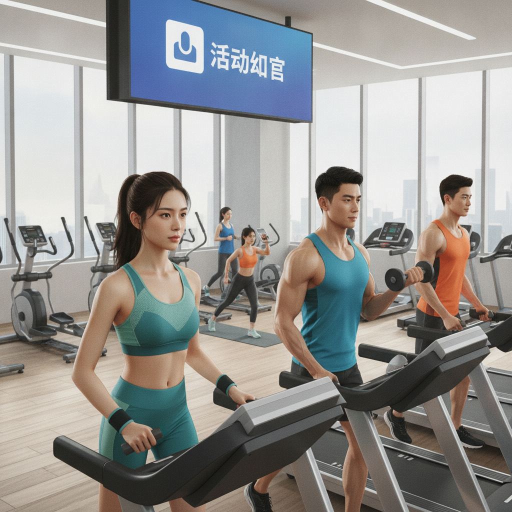 积极参与的健身爱好者