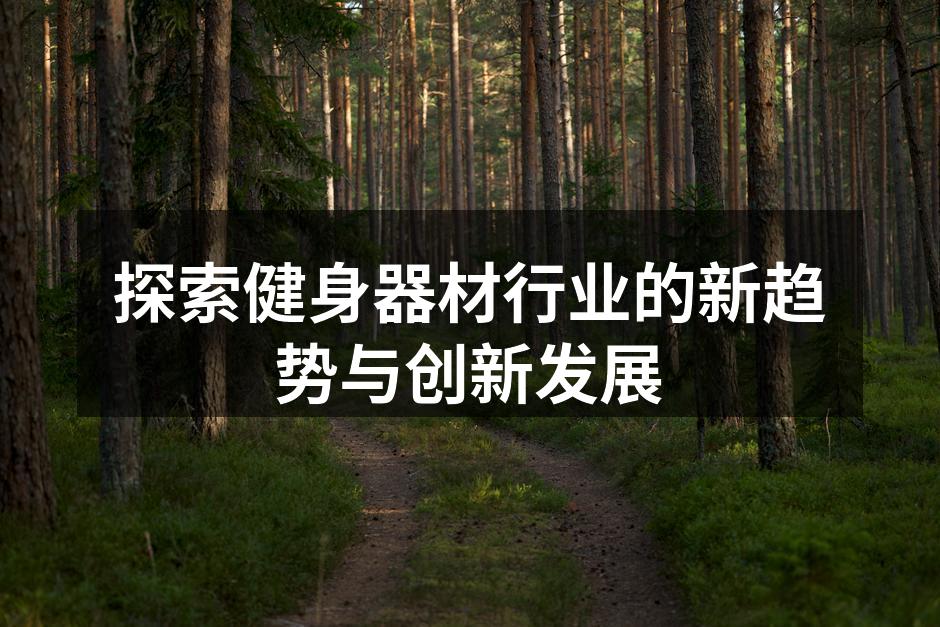 探索健身器材行业的新趋势与创新发展